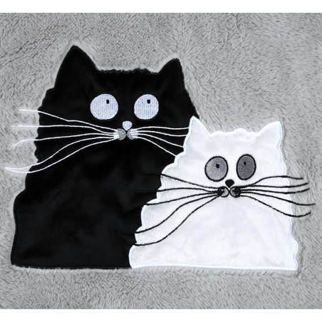 MANTA INVIERNO GRIS GATOS 130X150CM