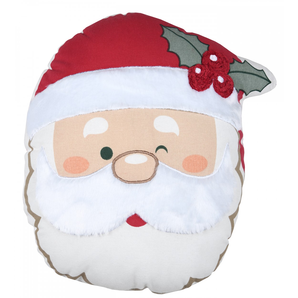 COJÍN DECORATIVO PAPA NOEL 40X42CM