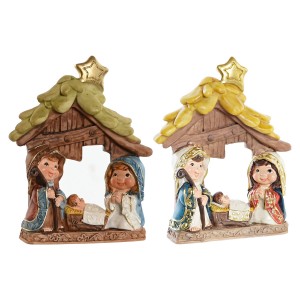 PORTAL DE BELÉN NACIMIENTO RESINA PESEBRE 10,3X3,1X12,4CM
