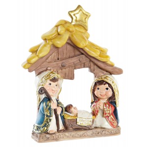 PORTAL DE BELÉN NACIMIENTO RESINA PESEBRE 10,3X3,1X12,4CM