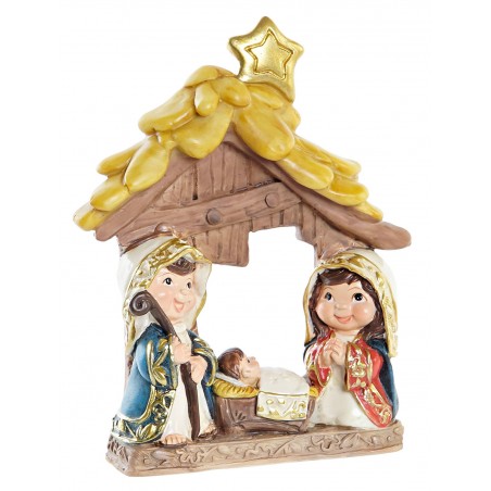 PORTAL DE BELÉN NACIMIENTO RESINA PESEBRE 10,3X3,1X12,4CM