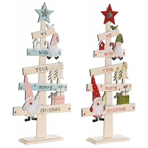 FIGURA ÁRBOL NAVIDAD MDF DECORATIVA ORIGINAL17,5X5X38CM