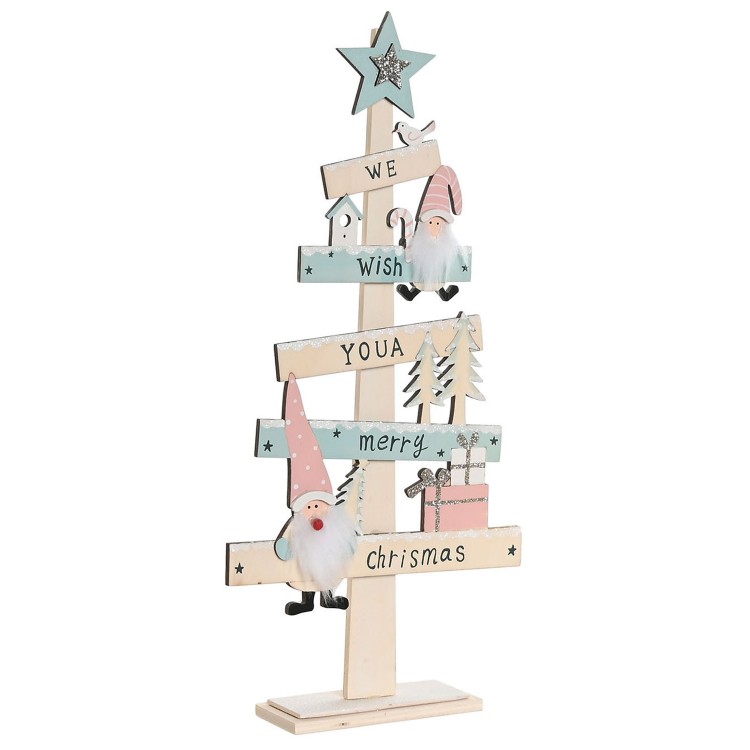 FIGURA ÁRBOL NAVIDAD MDF DECORATIVA ORIGINAL17,5X5X38CM