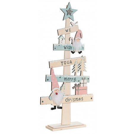 FIGURA ÁRBOL NAVIDAD MDF DECORATIVA ORIGINAL17,5X5X38CM