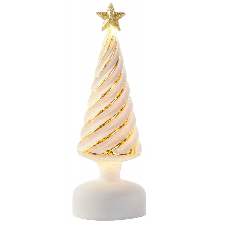 FIGURA DECORATIVA ÁRBOL NAVIDAD LED 9X9X25CM
