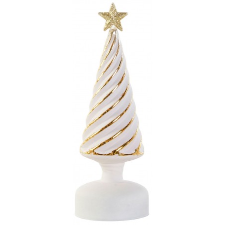 FIGURA DECORATIVA ÁRBOL NAVIDAD LED 9X9X25CM