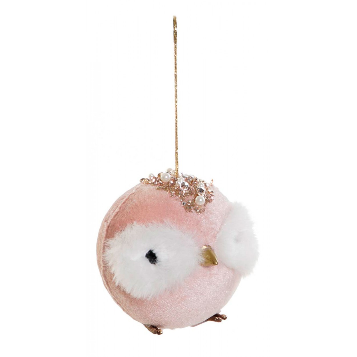 DECORACIÓN COLGANTE PÁJARO BOLA 10X10X10CM