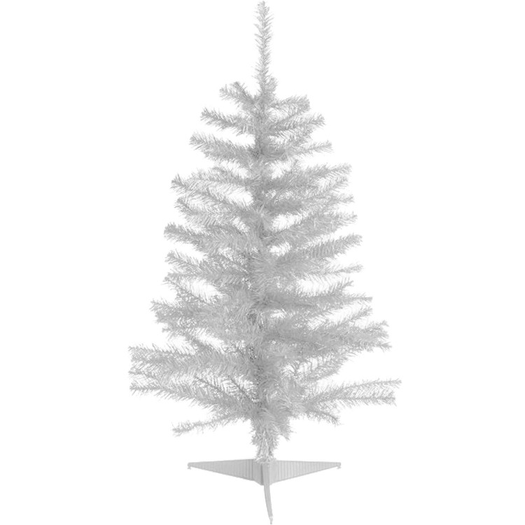 ÁRBOL DE NAVIDAD BLANCO ELEGANTE 100CM ADORNO NAVIDEÑO