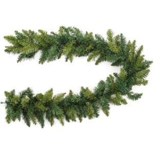 GUIRNALDA NAVIDAD VERDE FLORECIENTE 180CM