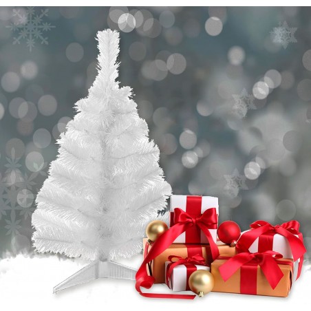 ÁRBOL DE NAVIDAD BLANCO 70CM ADORNO NAVIDEÑO