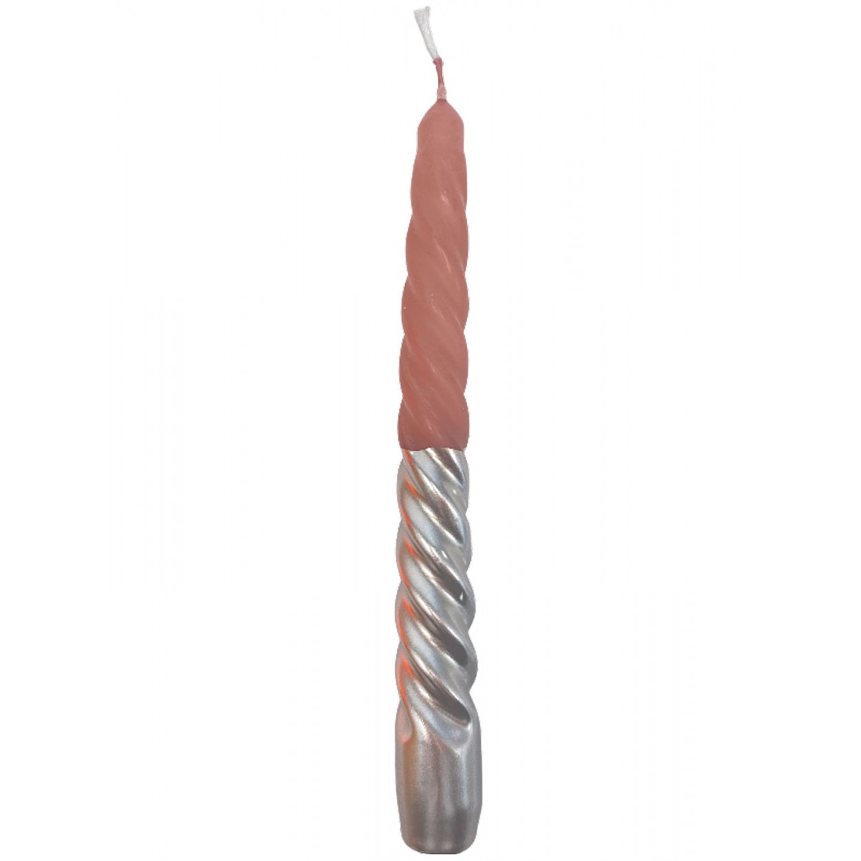 VELA CANDELABRO CÓNICAS NAVIDEÑA 18,5CM SET 4 COLORS