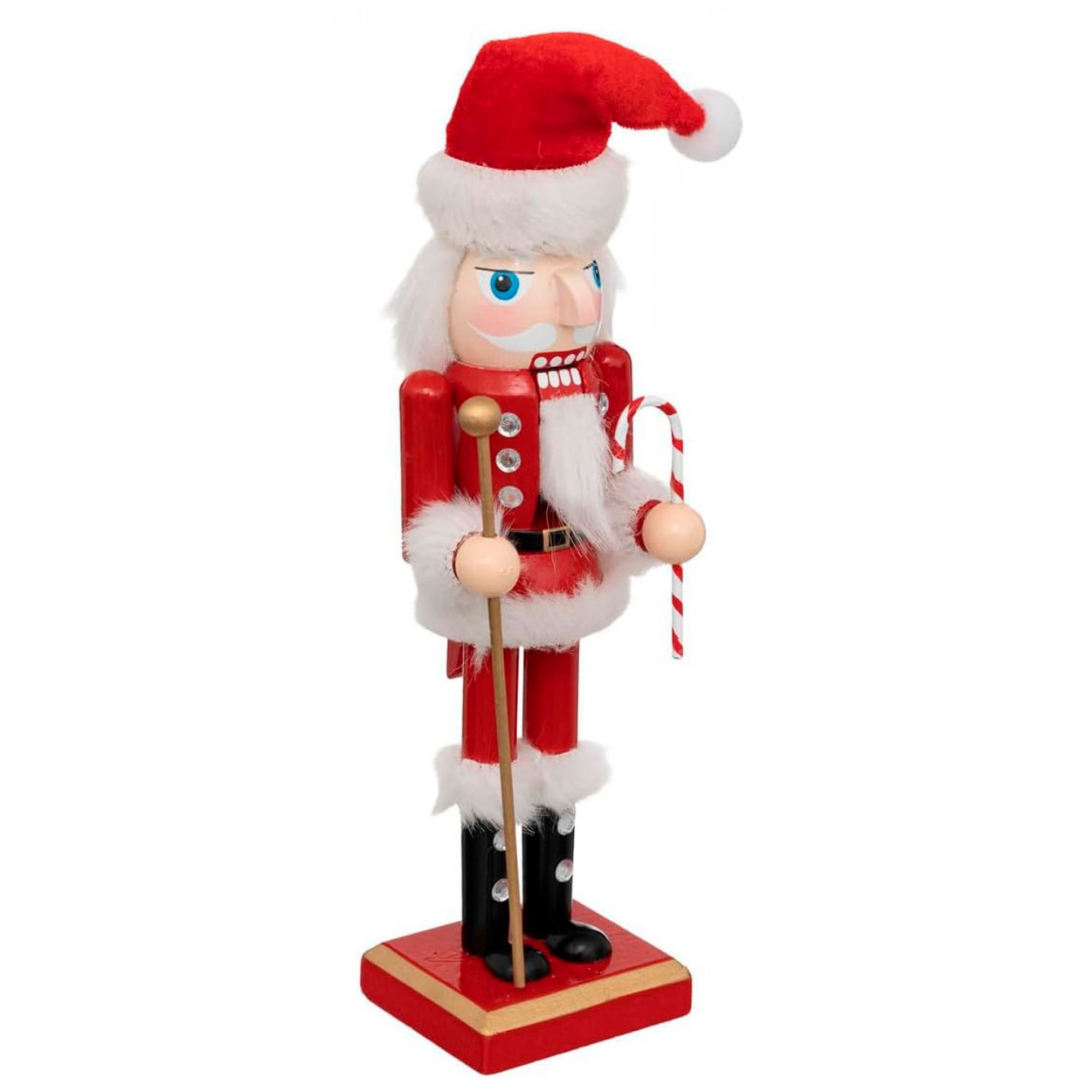 FIGURA NAVIDEÑA DECORATIVA CASCANUECES NOEL  7X6X25CM