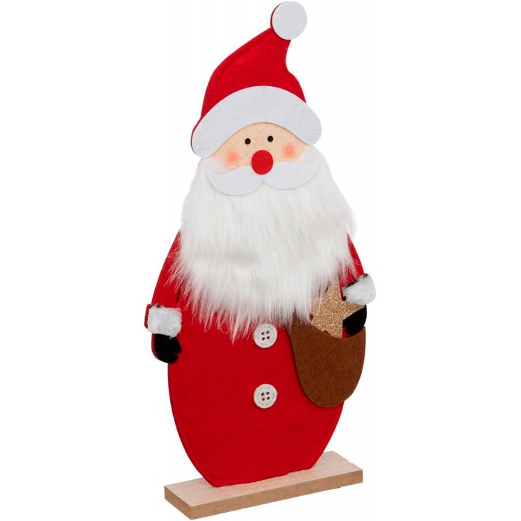 FIGURA NAVIDEÑA NOEL FIELTRO 20X5X40CM