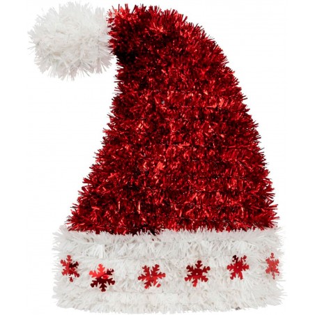 FIGURA NAVIDEÑA GORRO NOEL BRILLANTE 17X8X22CM