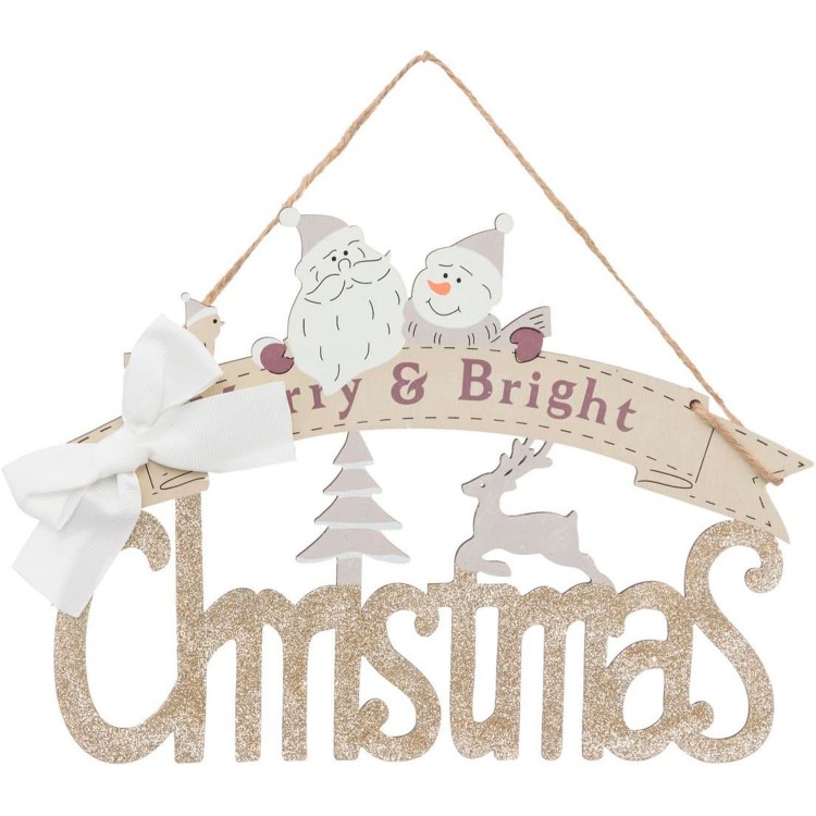 DECORACIÓN COLGANTE PUERTA CHRISTMAS  20,5X0,5X29CM