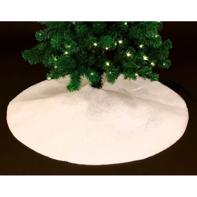 FALDA ÁRBOL NAVIDAD BLANCA NIEVE 100CM