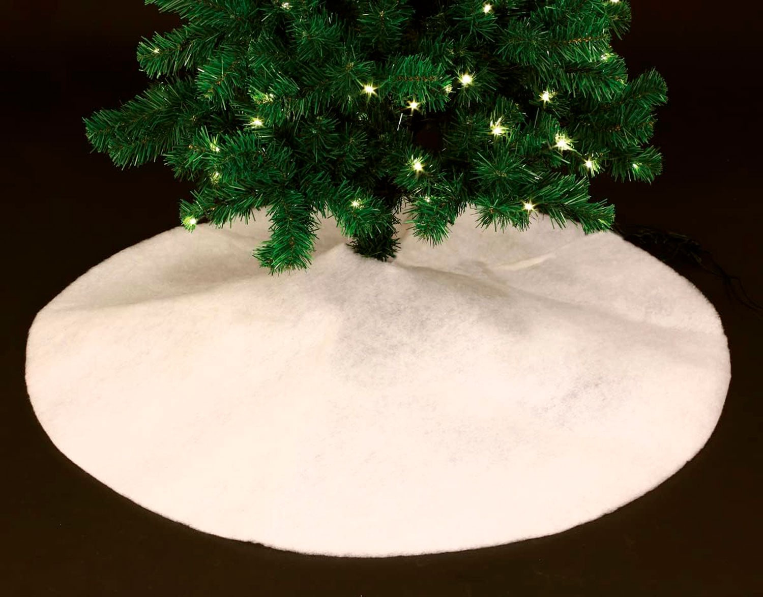 FALDA ÁRBOL NAVIDAD BLANCA NIEVE 100CM