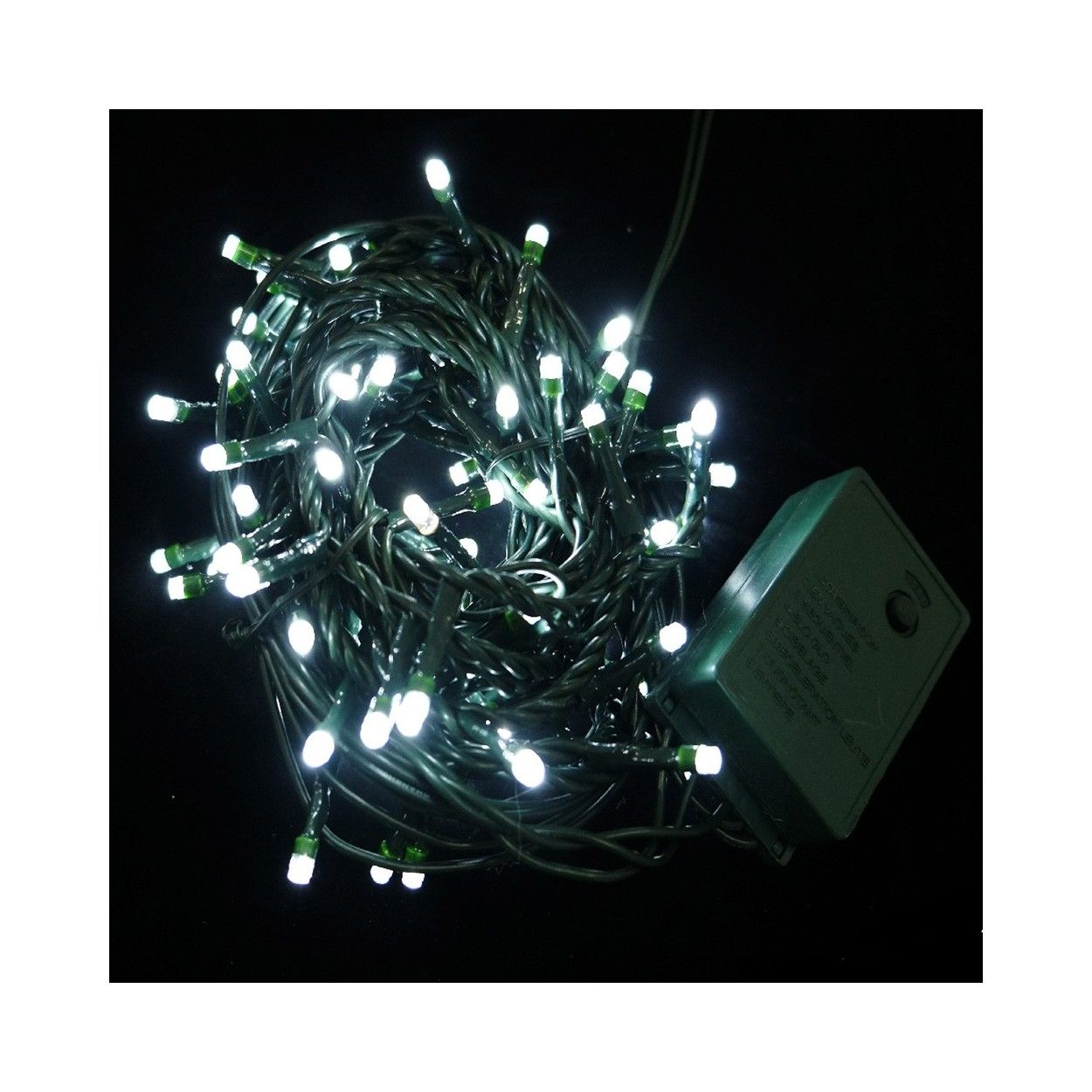 Luces de Navidad blancas - 8 funciones - (447 cm cadena de 100 leds) uso interior