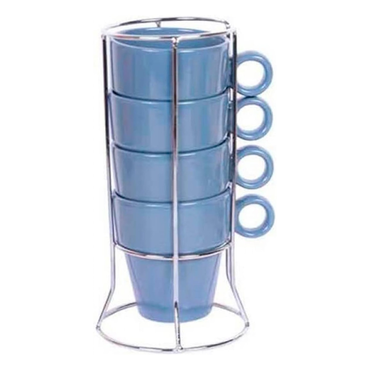 TAZAS DE CAFÉ EN SET DE 4 CON BASE 22 CL