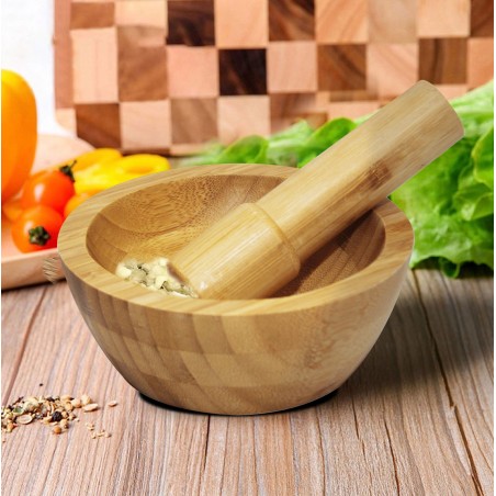 MORTERO DE MADERA COCINA "NATUR"