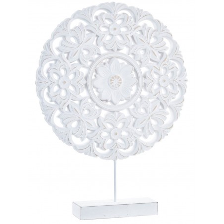 DECORACIÓN MESA RETABLO TALLADO AMSTERDAM CIRCULAR MDF 30X6X40CM