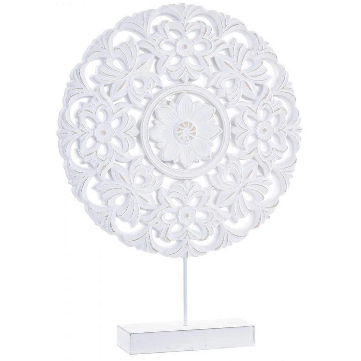 DECORACIÓN MESA RETABLO TALLADO AMSTERDAM CIRCULAR MDF 30X6X40CM