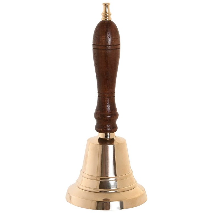FIGURA DECORATIVA CAMPANA DORADA 7X7X18CM