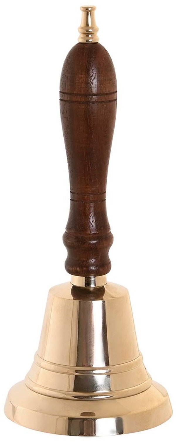 FIGURA DECORATIVA CAMPANA DORADA 7X7X18CM