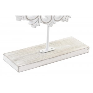 DECORACIÓN MESA RETABLO TALLADO MALDIVAS CIRCULAR MDF 29X7X37CM