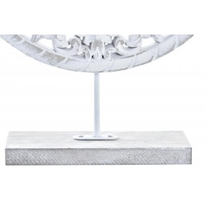 DECORACIÓN MESA RETABLO TALLADO VENECIA CIRCULAR MDF 24X6X32CM