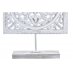 DECORACIÓN MESA RETABLO TALLADO SIDNEY CUADRADO MDF 23X6X31CM
