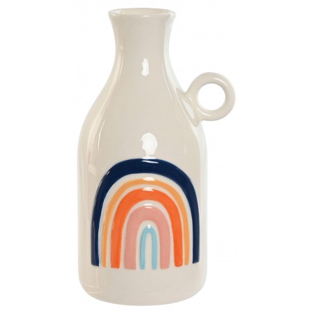 JARRÓN DECORATIVO DOLOMITE ARCO IRIS 11X9,5X20,5CM
