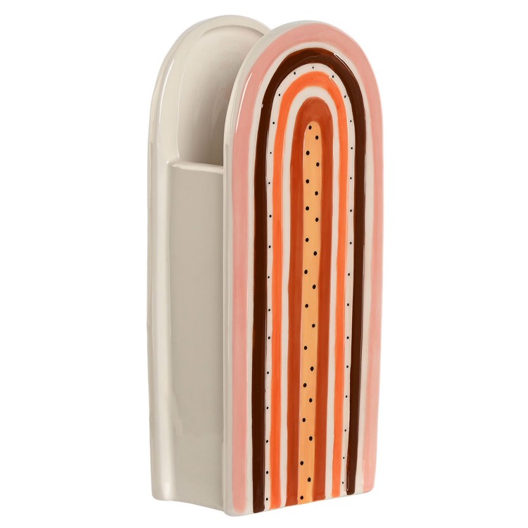 JARRÓN DECORATIVO DOLOMITE ARCO IRIS 9X6X23CM