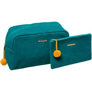 NECESERES DE VIAJE SET 2 MODERNOS AZUL