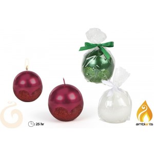 Bougie de Noël avec des...