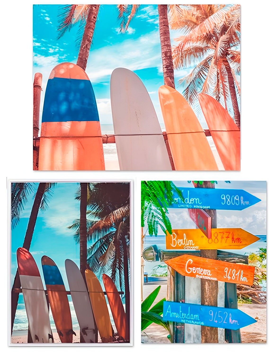 CUADRO DECORATIVO LIENZO SURF 45X60CM