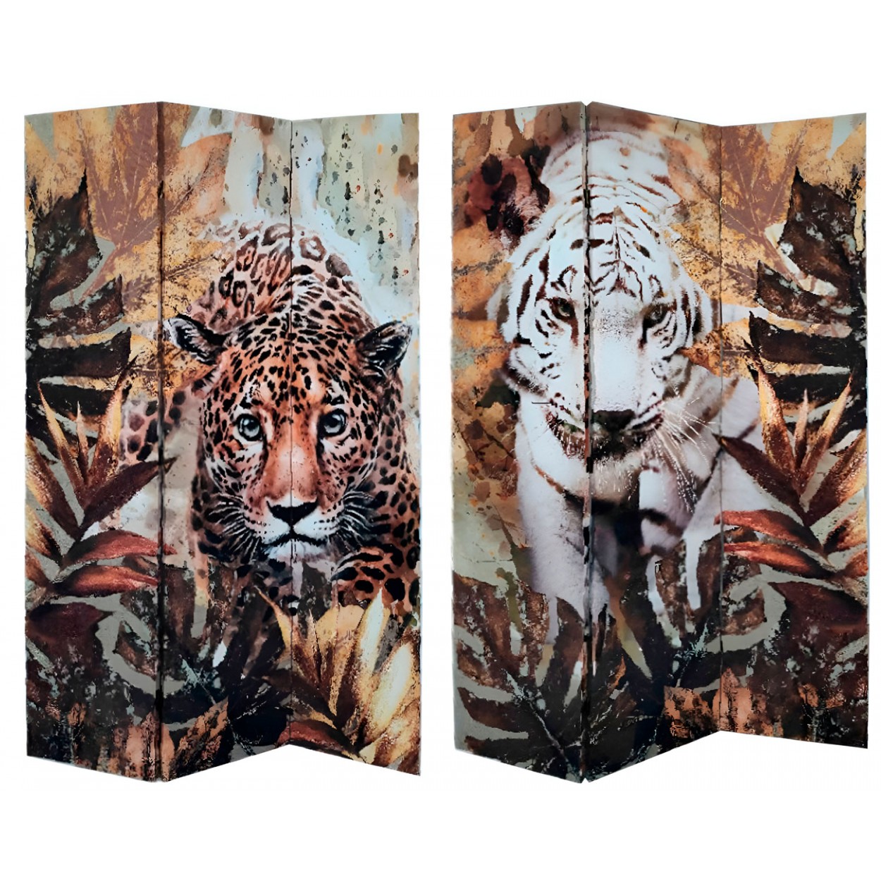 BIOMBO DE LIENZO FOTOIMPRESIÓN JUNGLA 120X180CM