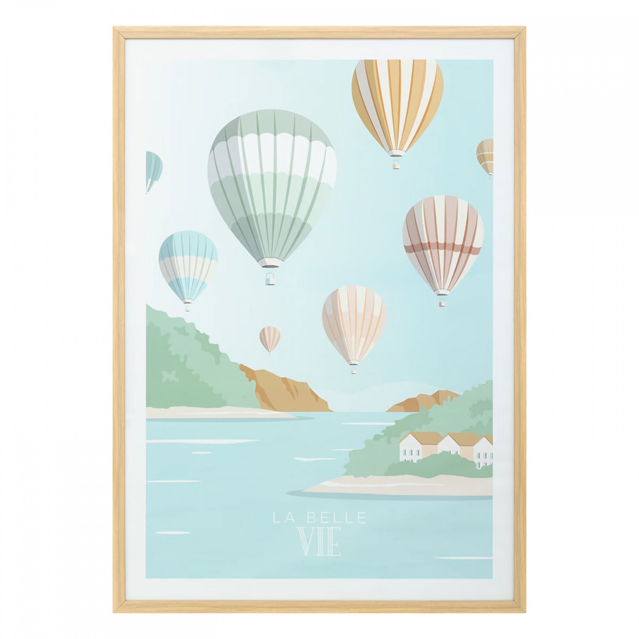 CUADRO DECORATIVO CLAUDE GLOBOS 50X70CM
