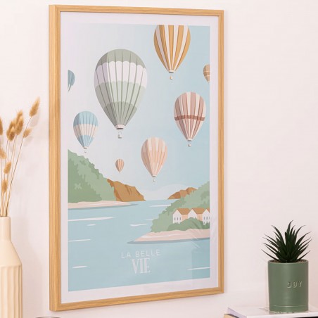 CUADRO DECORATIVO CLAUDE GLOBOS 50X70CM