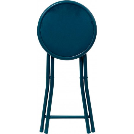TABURETE PLEGABLE METÁLICO TERCIOPELO 30X45CM