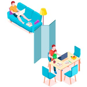 BIOMBO SEPARADOR DECORATIVO METÁLICO/MDF 170X112CM