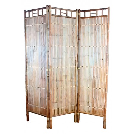 BIOMBO SEPARADOR DECORATIVO CAÑAS 170X135CM BAMBÚ