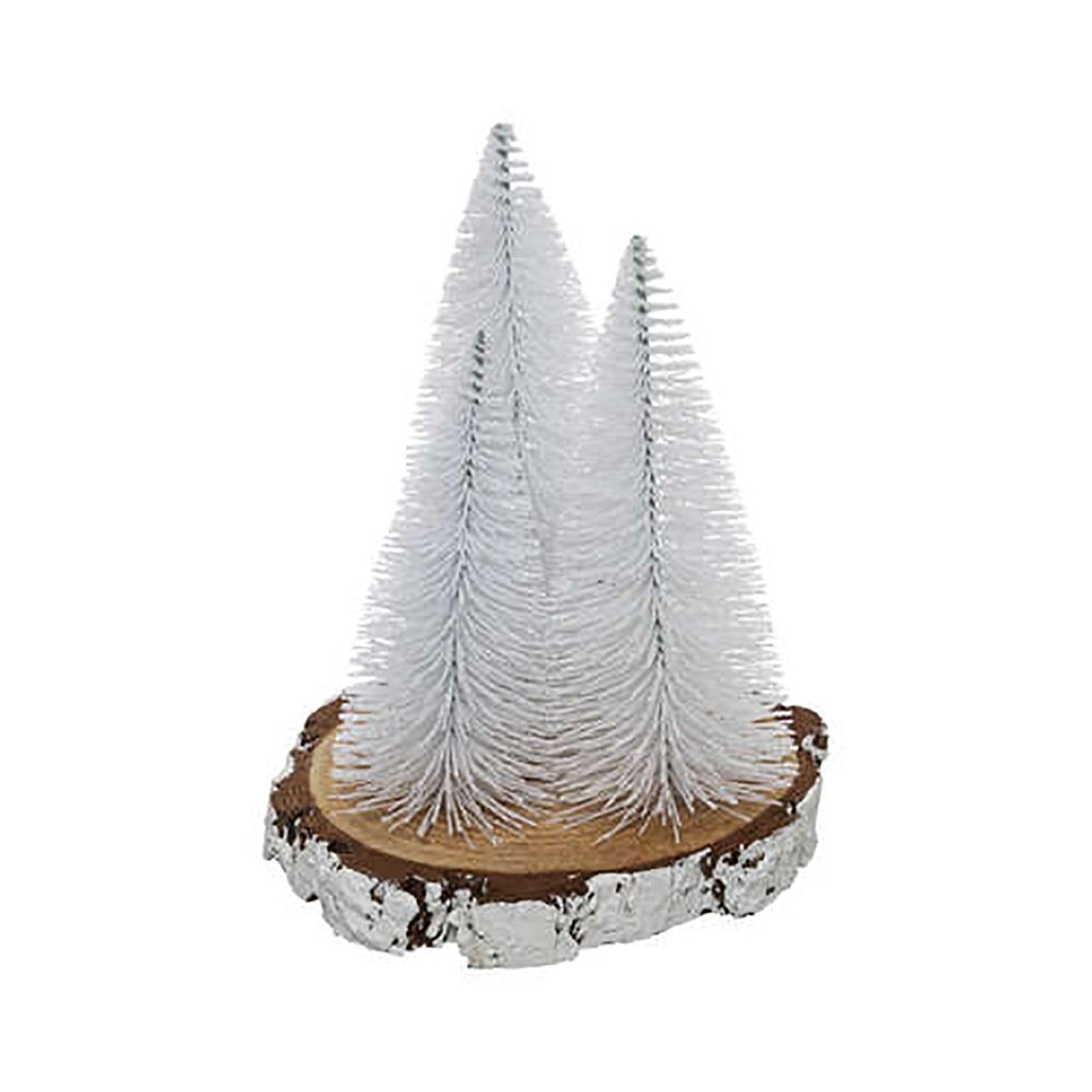 *TARA* DECORACIÓN NAVIDEÑA PINO BLANCO 20CM