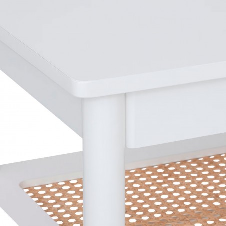 CONSOLA RECIBIDOR BLANCA KRABU 110X40X80CM