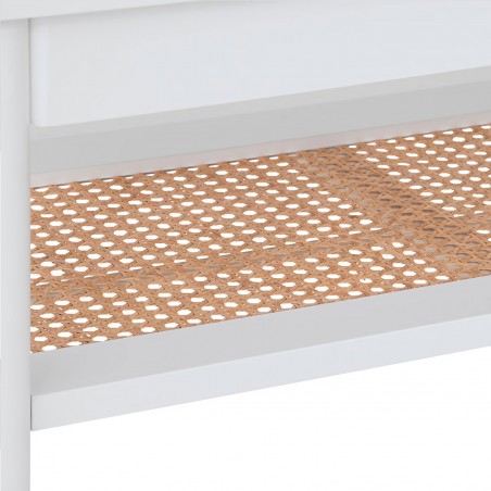CONSOLA RECIBIDOR BLANCA KRABU 110X40X80CM