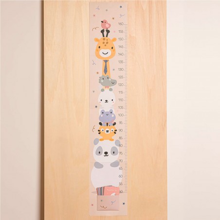 MEDIDOR INFANTIL PARED ANIMALES 160CM