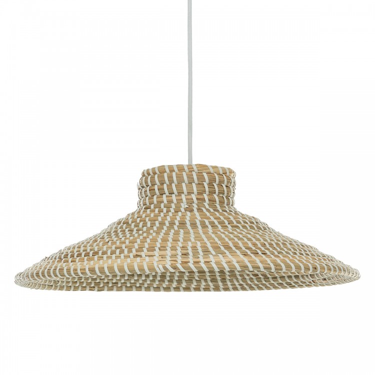 LÁMPARA DE TECHO CAÑA NATURAL EDWIN 38X13CM