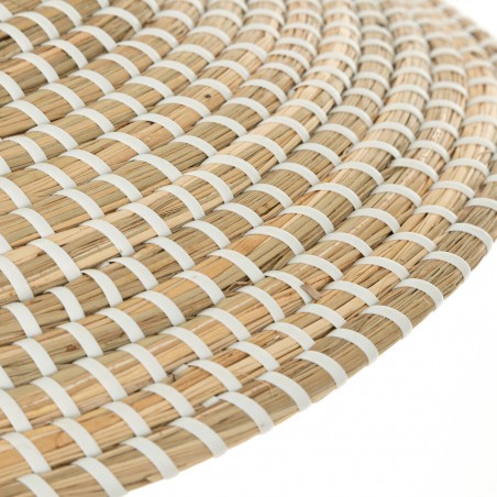 LÁMPARA DE TECHO CAÑA NATURAL EDWIN 38X13CM