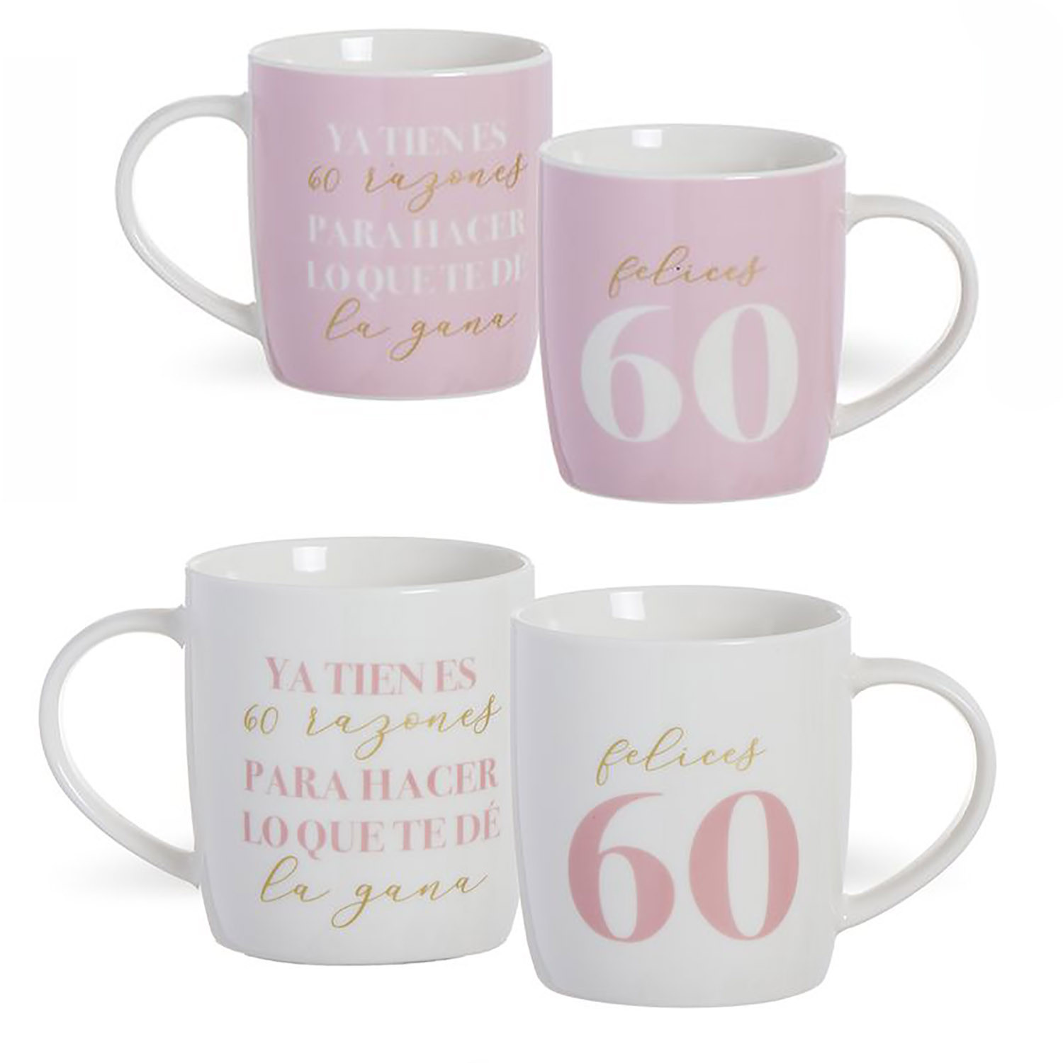 TAZA CUMPLEAÑOS 60 350ML