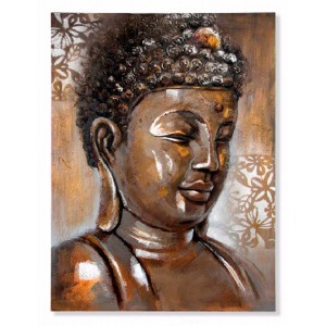 CUADRO DECORATIVO BUDA PINTADO A MANO 90X120CM